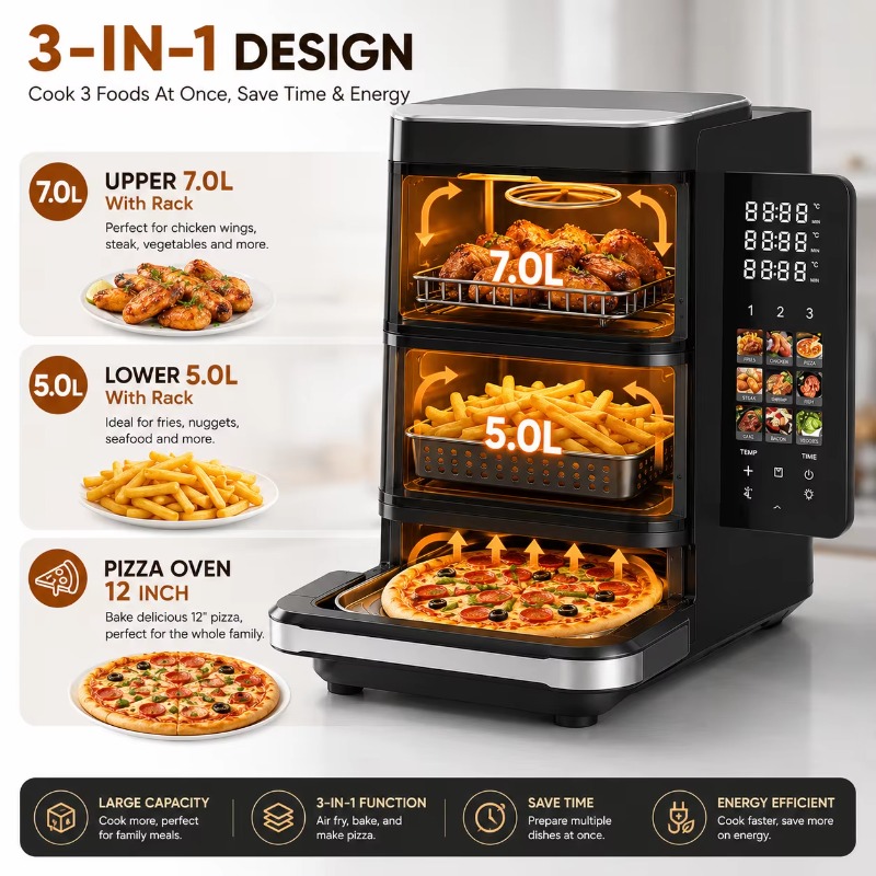 Electric Air Fryer, Pizza Baki - огляд і ціна Air Fryer