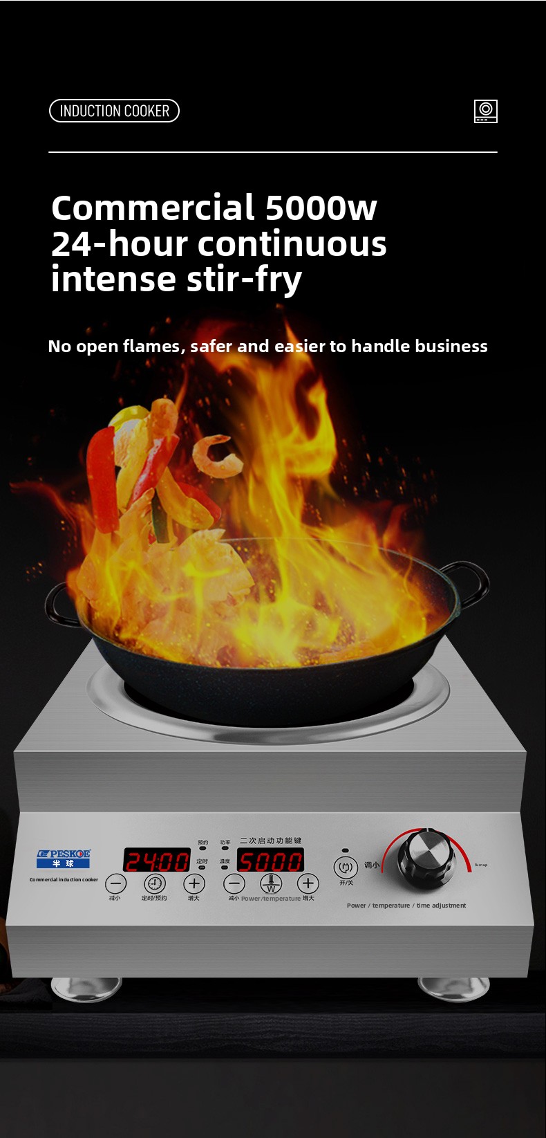 220V Commercial Induction Cook - огляд і ціна Induction Cooktop Portable