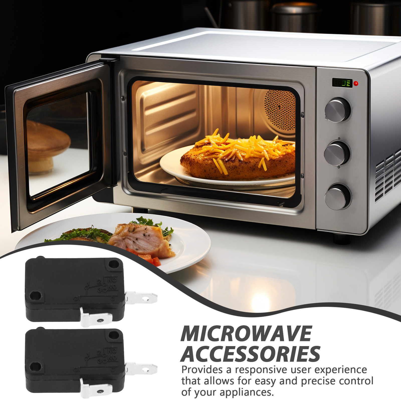 2Pcs Micro Switch Normally Ope - огляд і ціна Microwave Oven