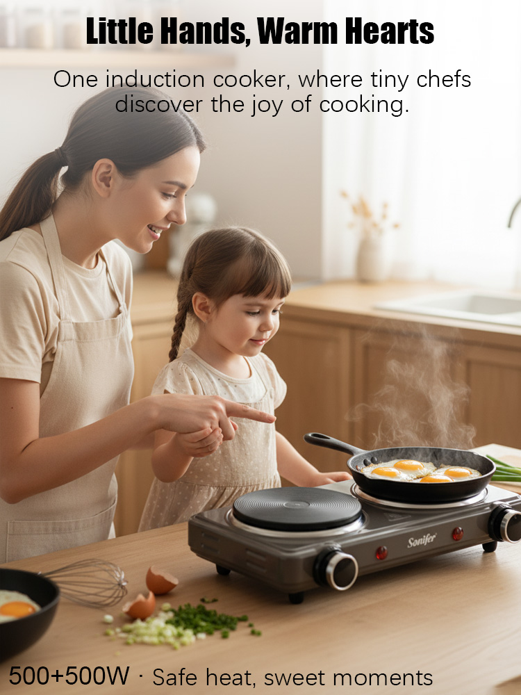 Double Burner Electric Stove S - огляд і ціна Induction Cooktop Portable