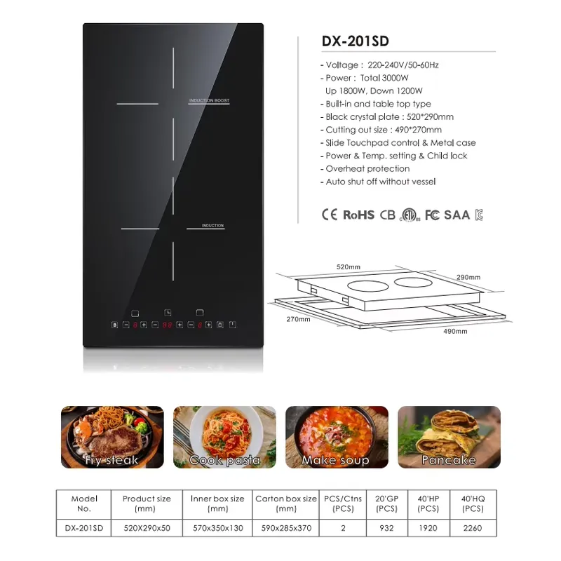 High Efficiency 2-Burner Elect - огляд і ціна Induction Cooker