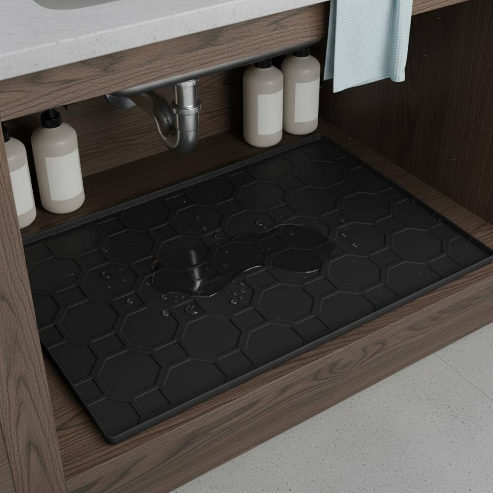Waterproof Under Sink Mat Easy - огляд і ціна Kitchen Appliances Cabinet