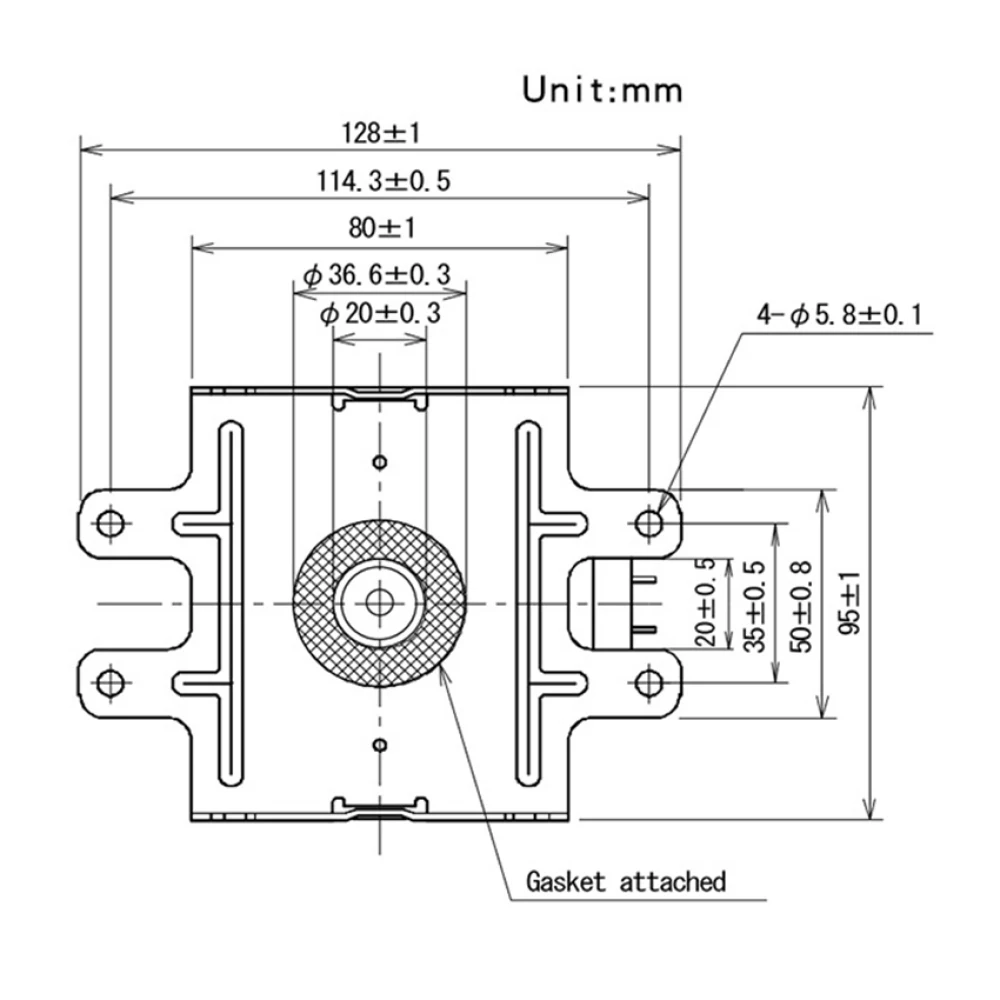1000W Long Leg Air-cooled Fixe - огляд і ціна Microwave Oven